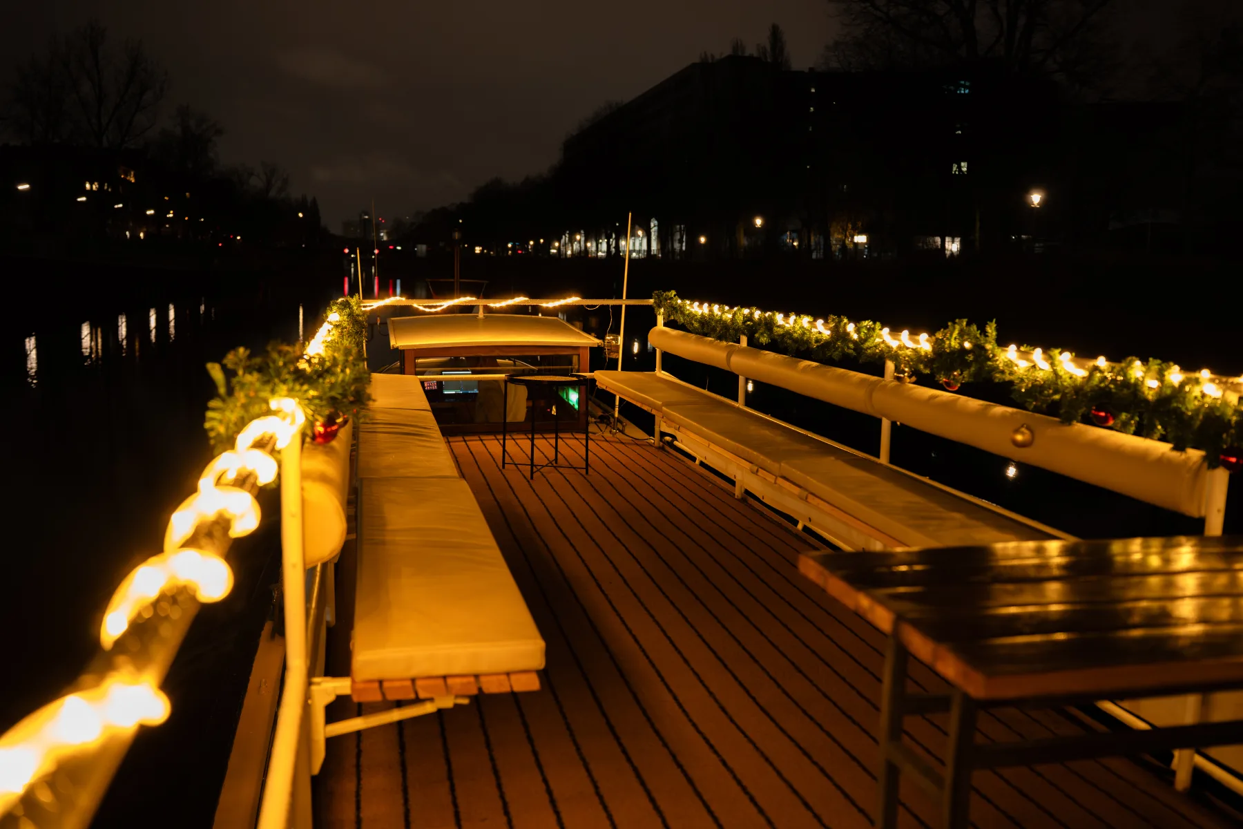 Oberdeck der MS Sylvia